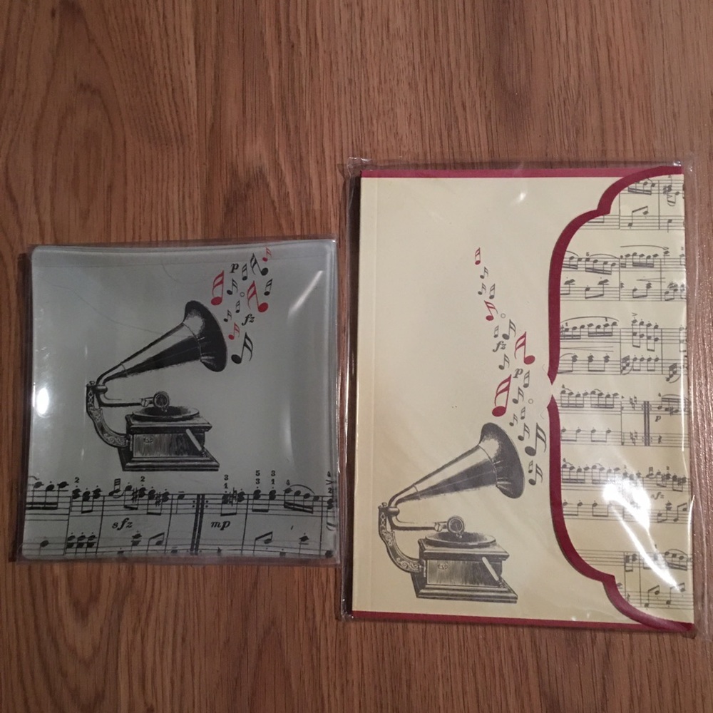 Music Note Journal and Plate